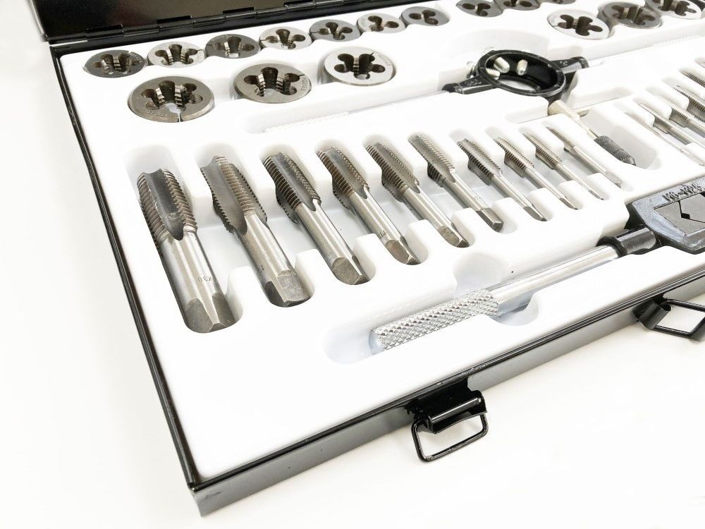 TAP AND DIE SET METRIC 45 PIECE LARGE TUNGSTEN ALLOY STEEL - TOOLZONE KDPTP106 - Image 3