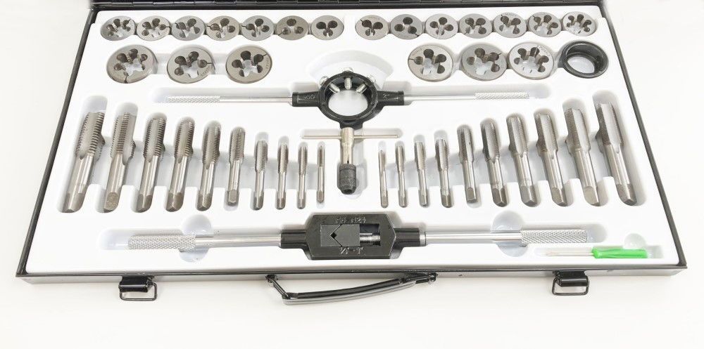 TAP AND DIE SET METRIC 45 PIECE LARGE TUNGSTEN ALLOY STEEL - TOOLZONE KDPTP106 - Image 6