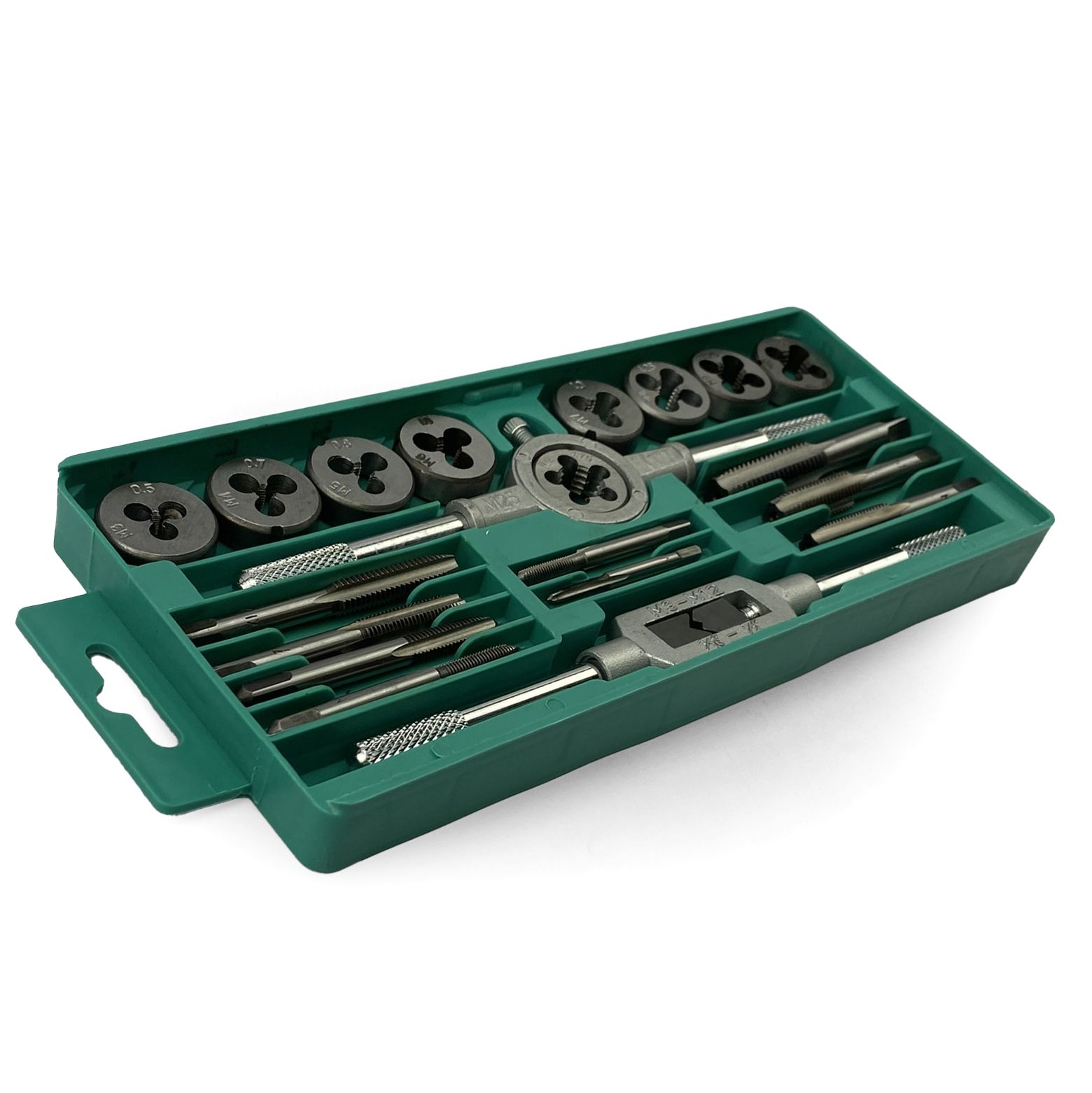 TAP AND DIE SET 20 PIECE CARBON STEEL METRIC M3-M12 - TOOLZONE KDPTP101 - Image 8