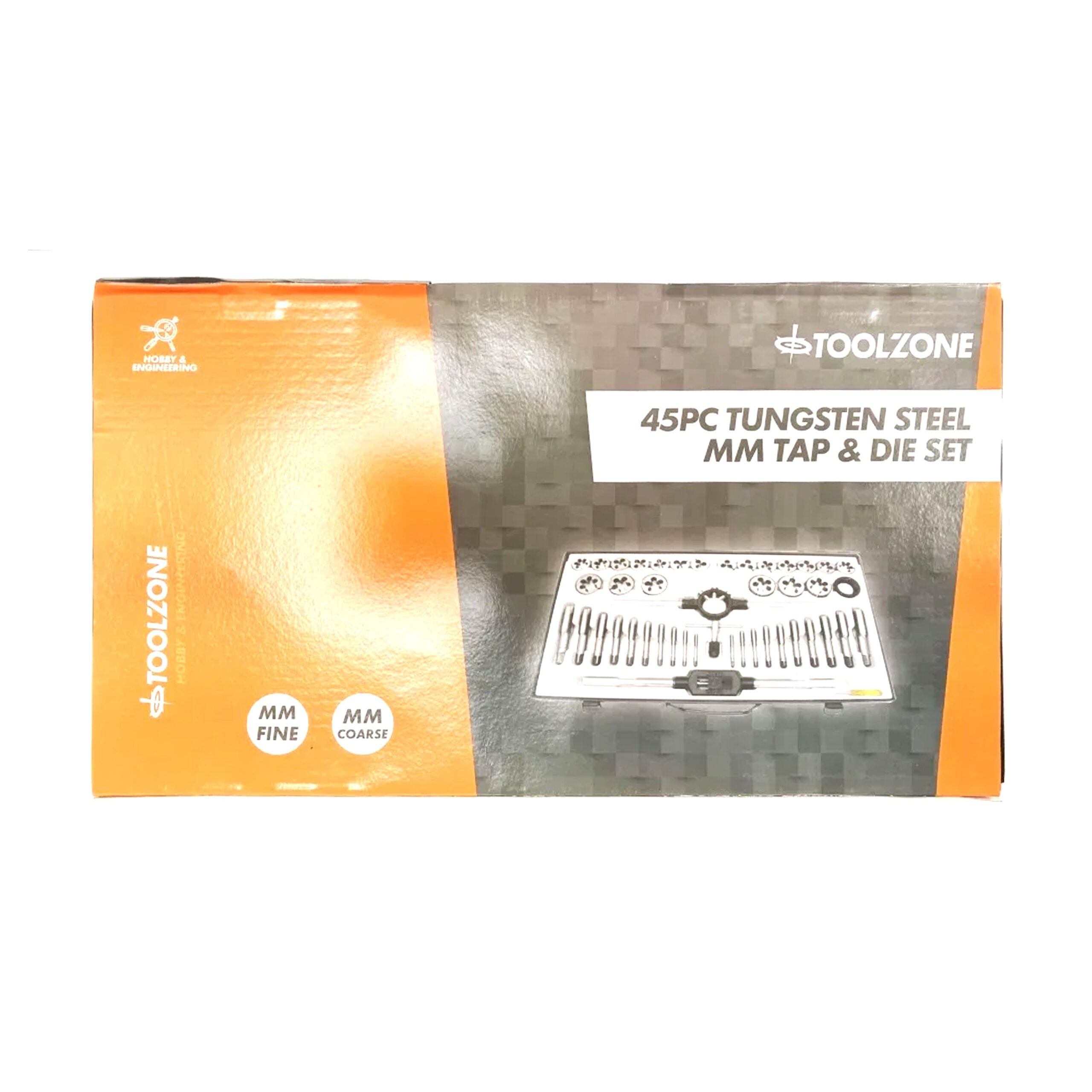 TAP AND DIE SET METRIC 45 PIECE LARGE TUNGSTEN ALLOY STEEL - TOOLZONE KDPTP106 - Image 7