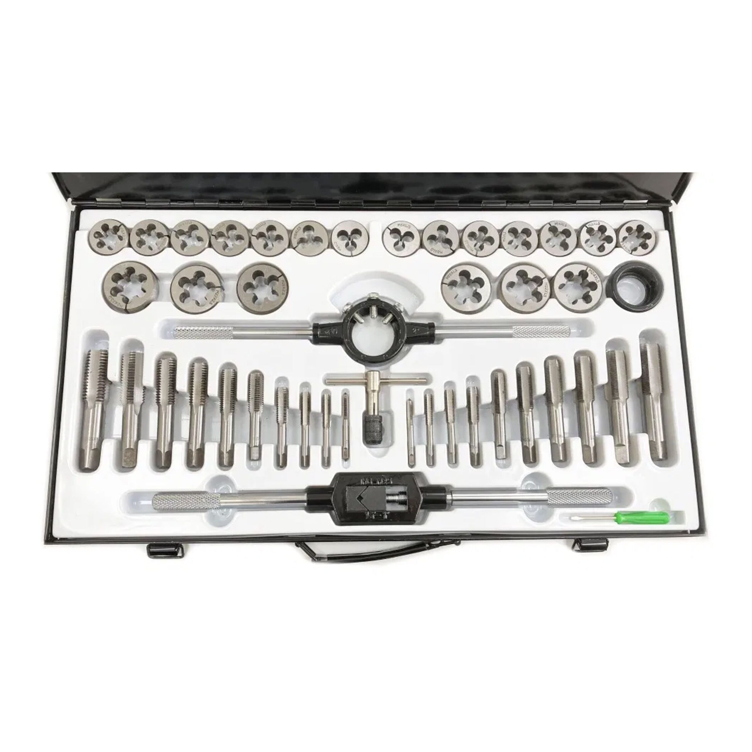 TAP AND DIE SET METRIC 45 PIECE LARGE TUNGSTEN ALLOY STEEL - TOOLZONE KDPTP106 - Image 8