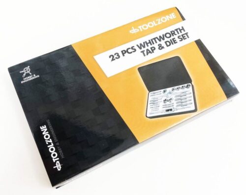TAP AND DIE SET WHITWORTH 23 PIECE ALLOY STEEL 1/8-1/2 bsw – TOOLZONE KDPTP126