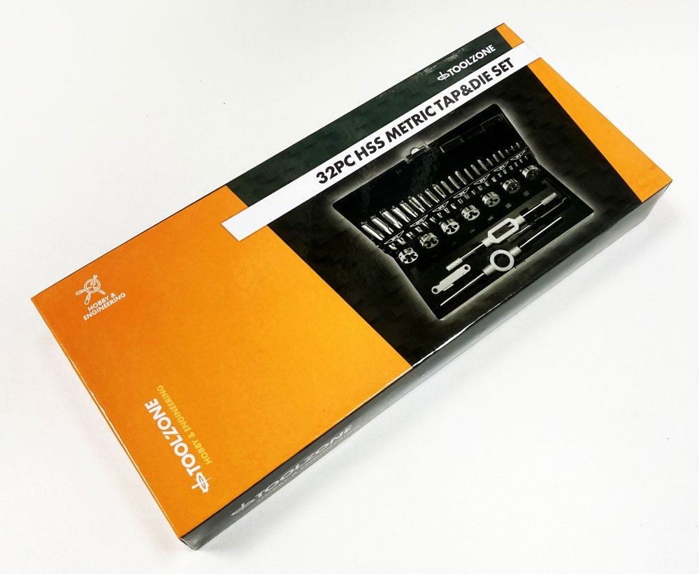 TAP AND DIE SET METRIC 32 PIECE HSS WITH WRENCHES - TOOLZONE KDPTP107 - Image 7