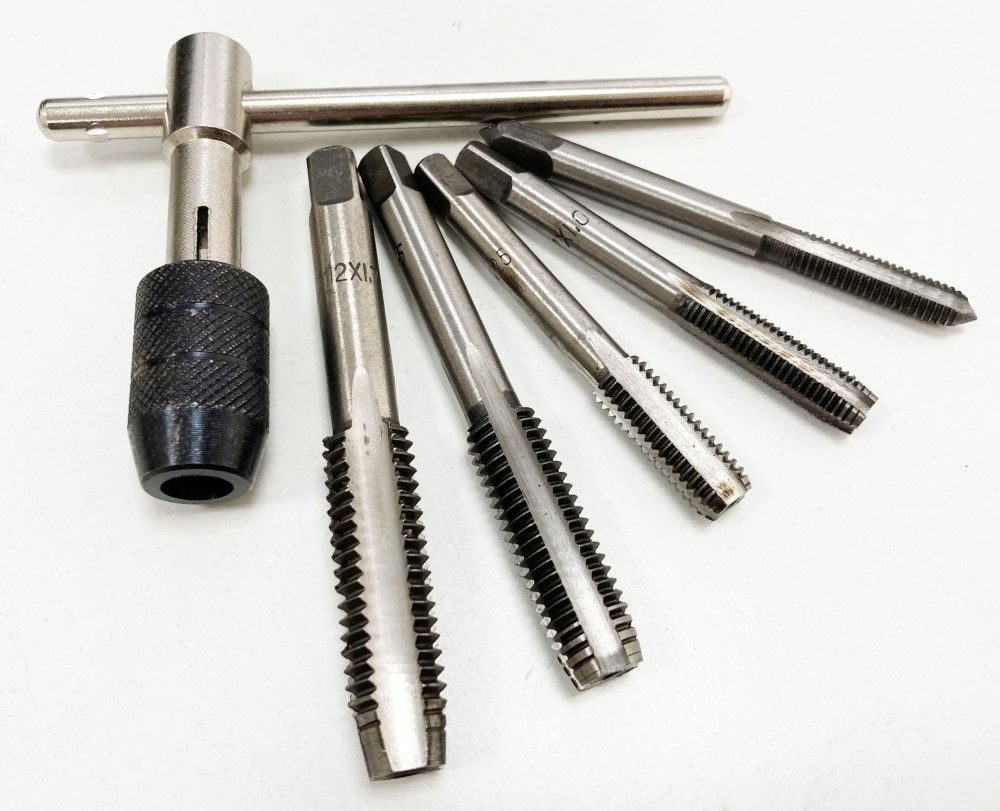 TAP WRENCH SET 6 PIECE WITH METRIC TAPS M6-M12 ALLOY STEEL - TOOLZONE KDPTP108 - Image 8