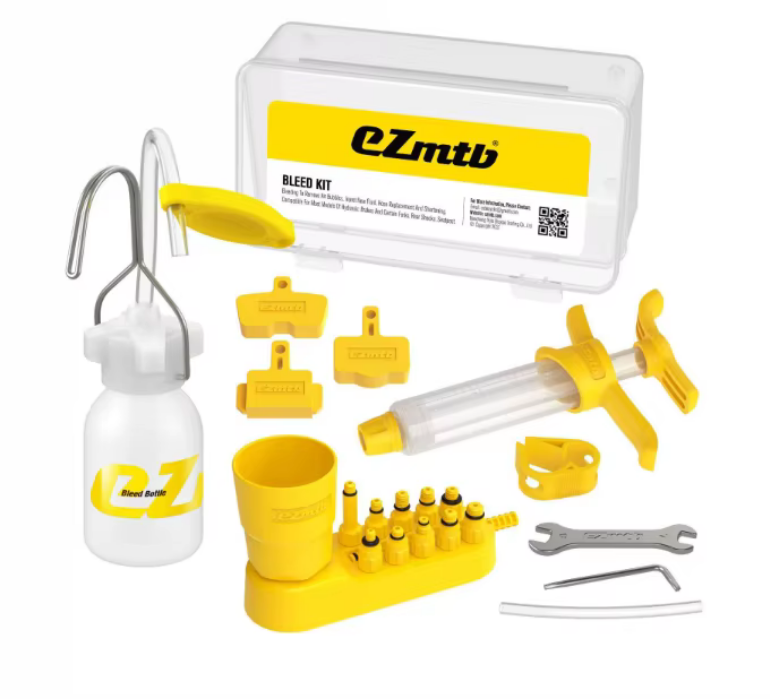 UNIVERSAL EZMTB DISC BRAKE BLEED KIT - COMPATIBLE WITH SHIMANO SRAM TEKTRO MAGURA
