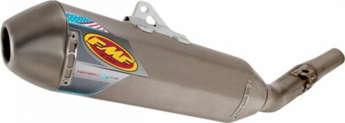 END OF LINE 11-12 RMZ250 F4.1 TI NATURAL, FMF 043293 FACTORY SILENCER