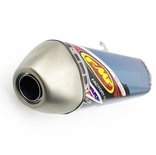 END OF LINE 11-12 RMZ250 F 4.1 TIT BLUE, FMF 043294 FACTORY SILENCER