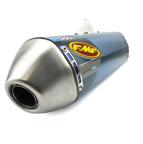 END OF LINE 11-12 RMZ250 F4.1 SS BLUE, FMF 043292 FACTORY SILENCER