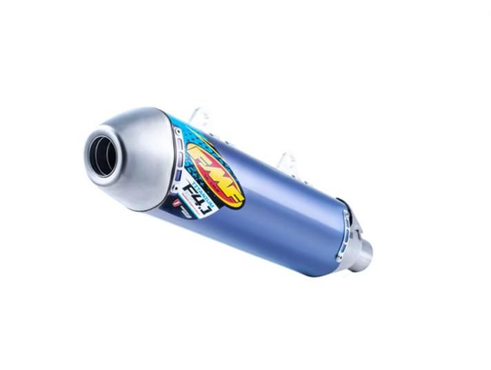 16-18 SX-F F4.1 RCT TI AN BLUE, FMF 045596 FACTORY SILENCER, TITANIUM END CAP - Image 2