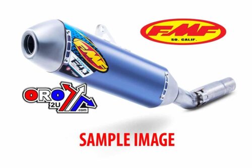 16-18 SX-F F4.1 RCT TI AN BLUE, FMF 045596 FACTORY SILENCER, TITANIUM END CAP