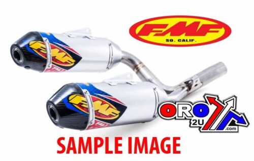 END OF LINE FMF ALUM CARBON END CAPS 17-18 CRF450R RX DUAL F4.1 041549
