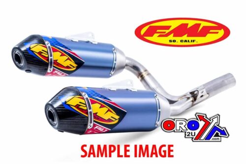 17-18 CRF450R/RX DUAL F4.1 TI, ANODIZED W/CARBON END CAPS, FMF SILENCER 041550