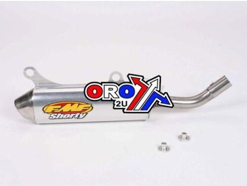 03-08 RM250 PC2 SHORTY PIPE, FMF 023027 POWERCORE SILENCER