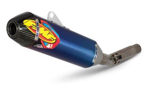 19-25 CRF450X 4.1 TIT ANO CARB CAP, FMF 041587, TITANIUM ANODIZED CARBON, CAP