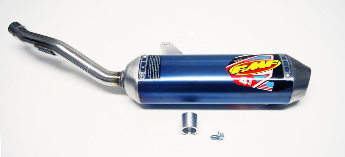 08-21 KLX 140 TITANIUM FACT 4.1, FMF 042383, ANODIZED TIT MUFFLER