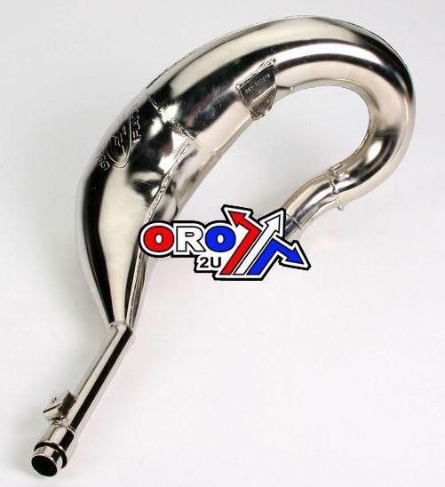 90-97 CR125 FATTY FRONT PIPE, FMF 020015 EXHAUST NICKEL