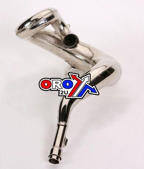 89-01 CR500 GNARLY FRONT PIPE, FMF 020026 EXHAUST NICKEL