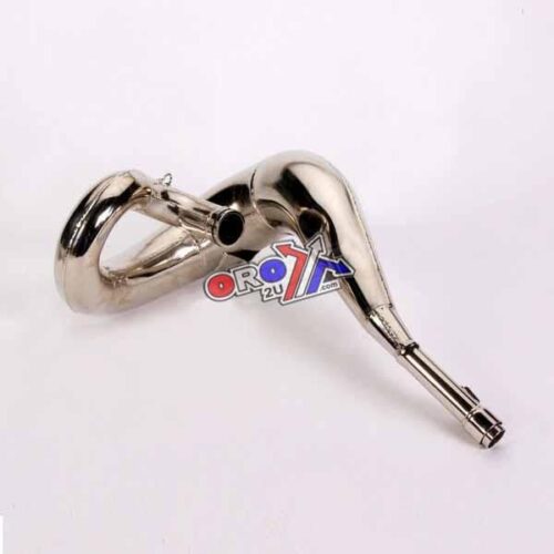 92-96 CR250 GNARLY FRONT PIPE, FMF 020027 EXHAUST NICKEL