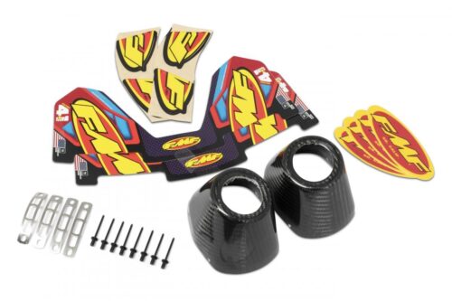FACTORY 4.1 DUAL C/F END CAP KIT CRF 250/450, FMF 040685 REPLACMENT PARTS