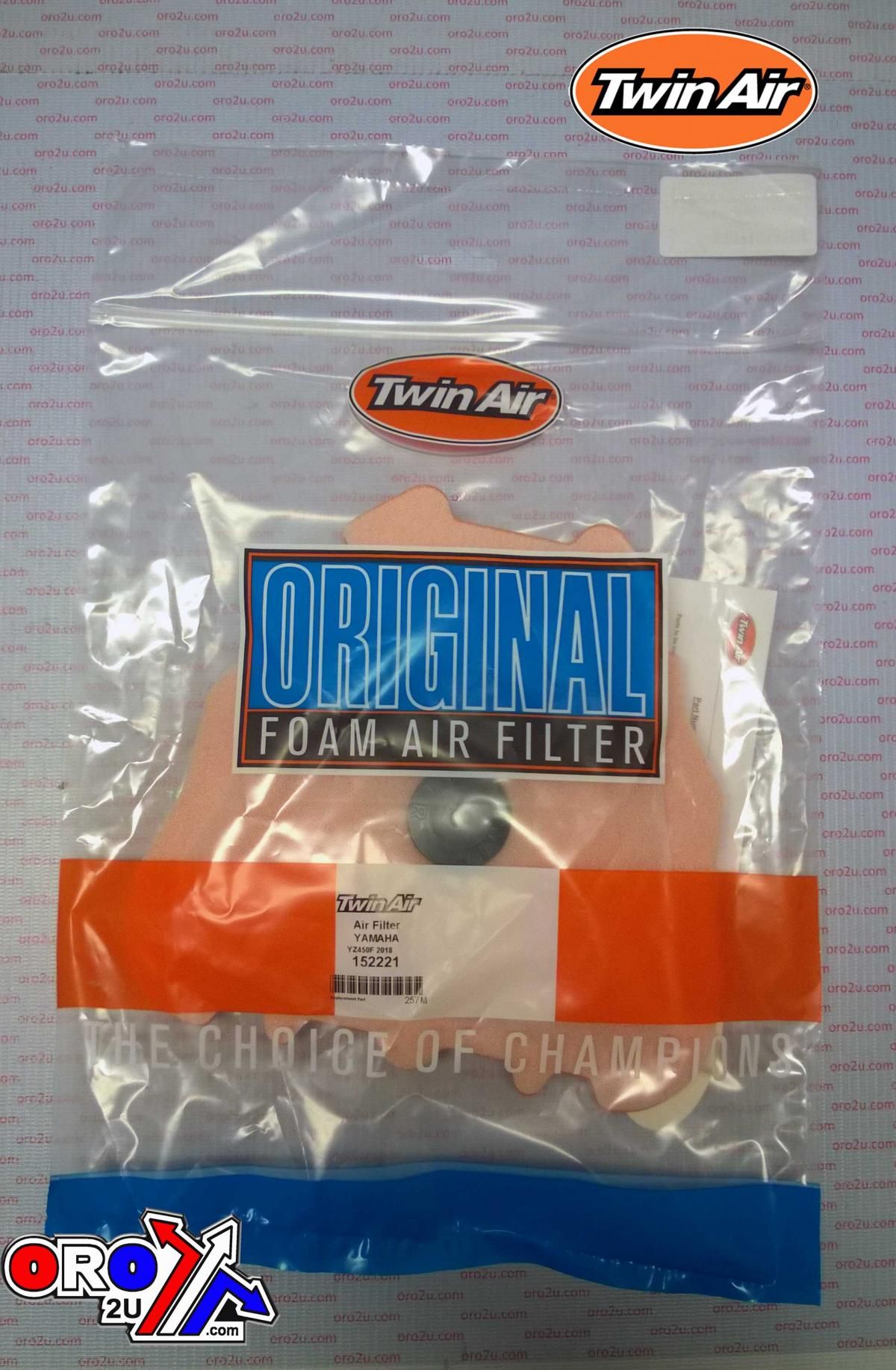 AIR FILTER YZ450F 2018-19, YZ250F 2019, TWINAIR 152221 - Image 2