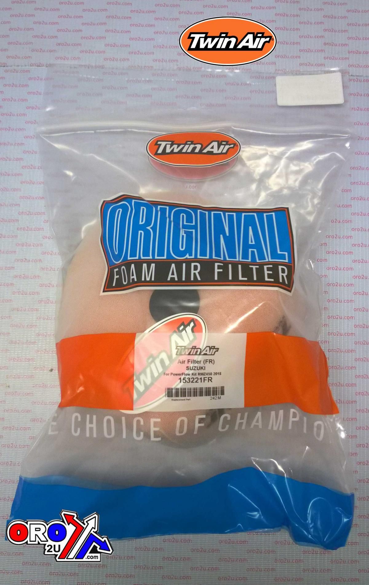 AIR FILTER FOR P/FLOW KIT SUZUKI RMZ 250/450 18-24, TWINAIR 153221FR - Image 3