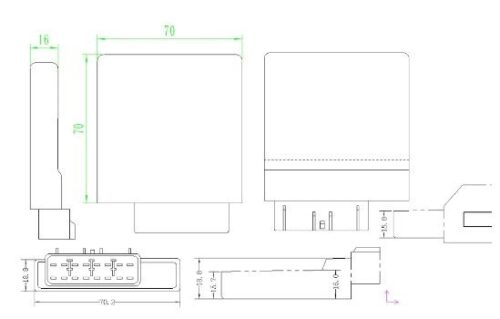CDI IGNITION MODULE 2008-2018 KAWASAKI KLR650 16PIN UNIT 21119-0095