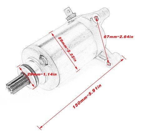 STARTER MOTOR 96-13 SUZUKI DR200SE RV125 GN125 31100-42A20 31100-42A01