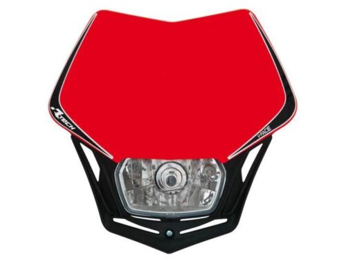 V-FACE HEADLIGHT CR RD/BK, RTECH R-MASKRSNR008