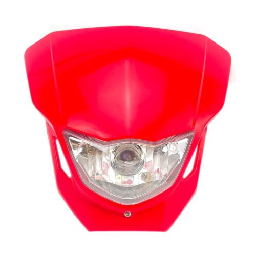 HEADLIGHT UNIVERSAL DIRT HX HL021 RED
