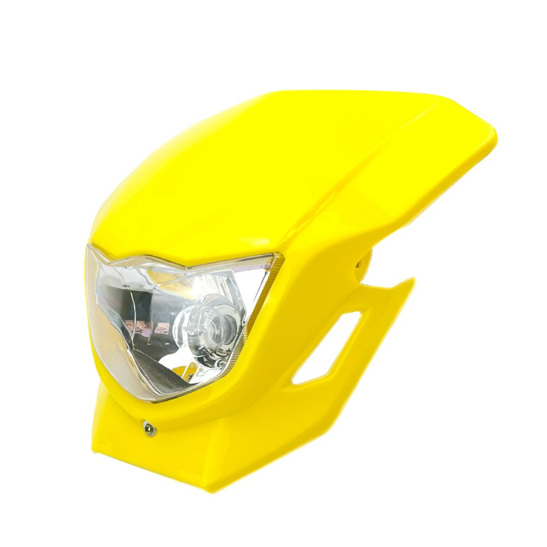 HEADLIGHT UNIVERSAL DIRT HX HL021 YELLOW