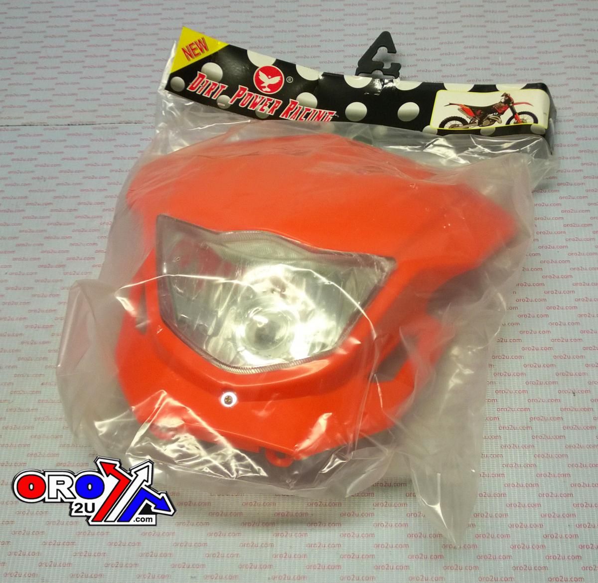 HEADLIGHT UNIVERSAL DIRT ORANGE - Image 3