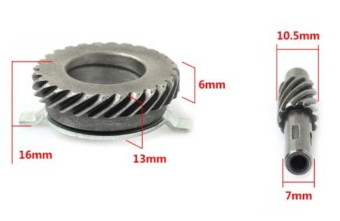 SPEEDOMETER DRIVE GEARS YAMAHA YBR125 JYM125