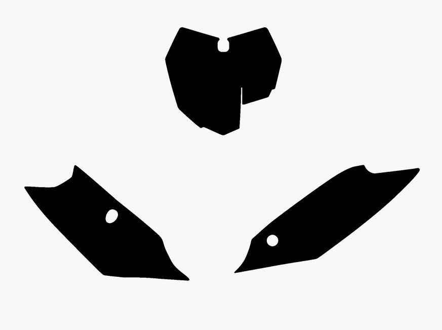 13-15 SX/SXF KTM BACKGROUNDS, BLACK BLACKBIRD 3519/20 - Image 2