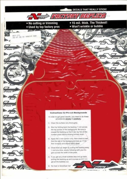 N01-171 KX80 92-97 CLEAR, BACKGROUNDS