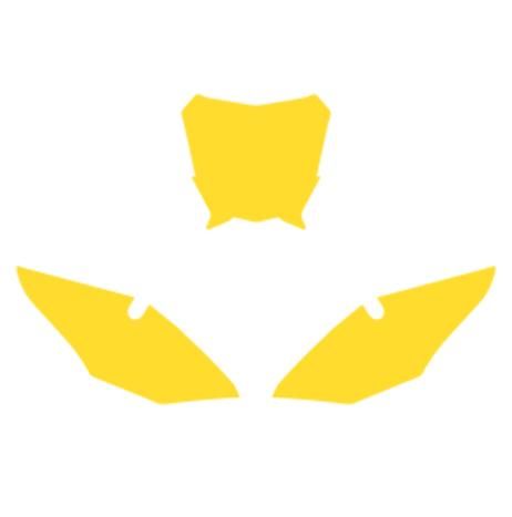 GASGAS MC 2021-2022 PRE CUT, BLACKBIRD 3910/40 YELLOW, NUMBER BOARD BACKGROUNDS