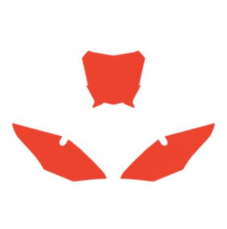 GASGAS 2-STROKE EC 2021-2022 PRE CUTS, BLACKBIRD 3911/60 RED, NUMBER BOARD BACKGROUNDS