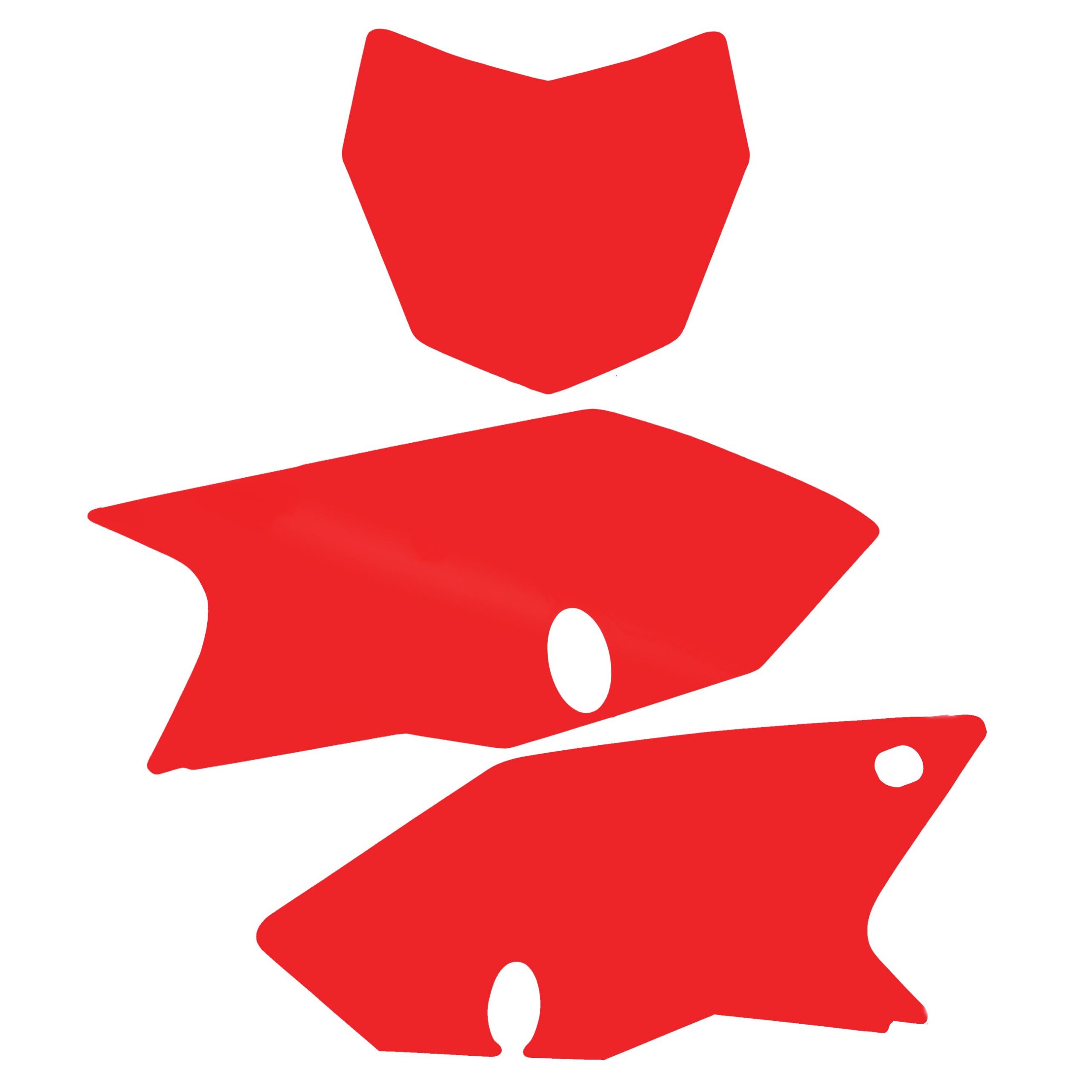 FANTIC XXF 2022-2025 PRE CUTS, BLACKBIRD 3F03/60 RED, NUMBER BOARD BACKGROUNDS