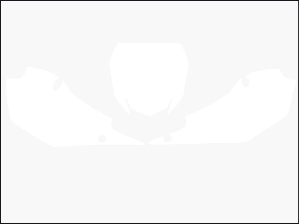 YZF 250/450 YAMAHA PRE CUT, BLACKBIRD 3228/10 WHITE, NUMBER BOARD BACKGROUNDS - Image 2