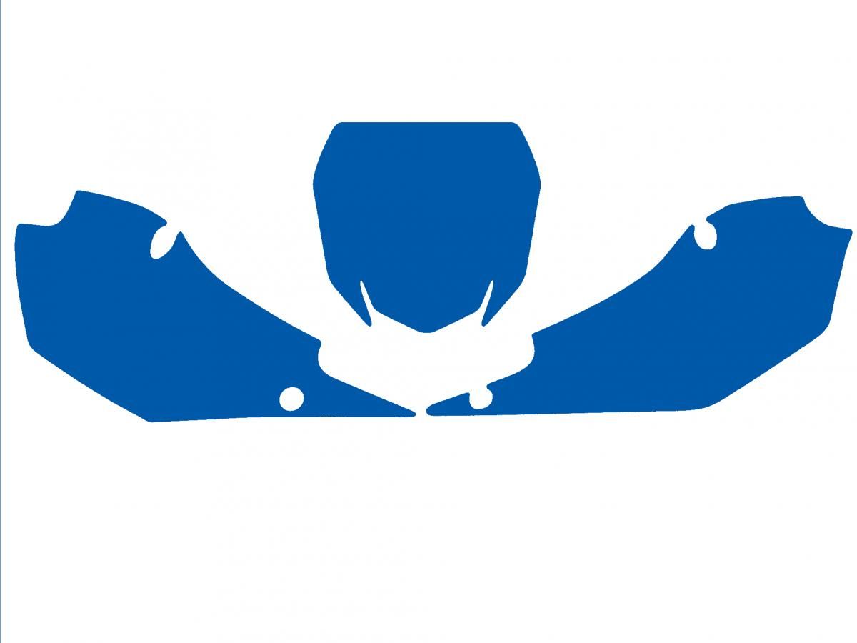 YZF 250/450 YAMAHA PRE CUT, BLACKBIRD 3228/70 BLUE, NUMBER BOARD BACKGROUNDS - Image 2