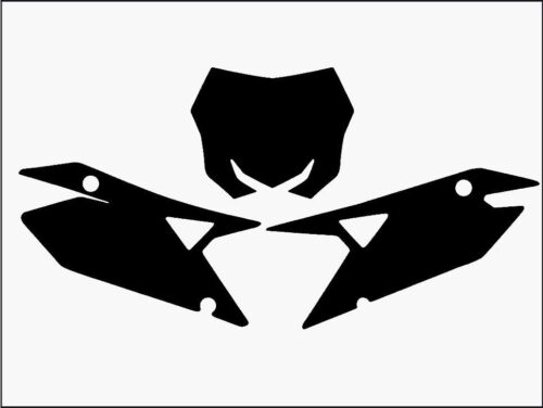 RMZ 450/250 SUZUKI PRE CUT, BLACKBIRD 3320/20 BLACK, NUMBER BOARD BACKGROUNDS