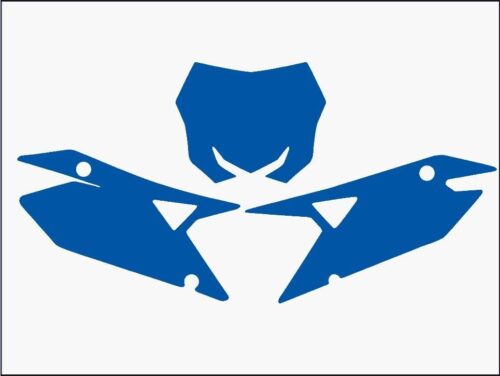 RMZ 450/250 SUZUKI PRE CUT, BLACKBIRD 3320/70 BLUE, NUMBER BOARD BACKGROUNDS