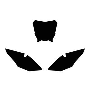 FANTIC XE 2021-2024 PRE CUTS, BLACKBIRD 3F01/20 BLACK, NUMBER BOARD BACKGROUNDS