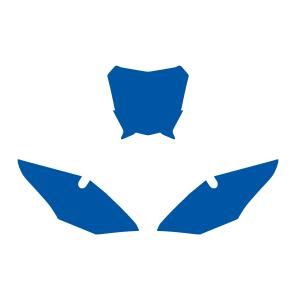 FANTIC XE 2021-2024 PRE CUTS, BLACKBIRD 3F01/70 BLUE, NUMBER BOARD BACKGROUNDS