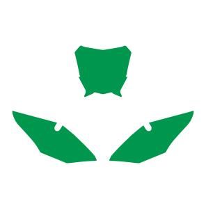 FANTIC XE 2021-2024 PRE CUTS, BLACKBIRD 3F01/30 GREEN, NUMBER BOARD BACKGROUNDS