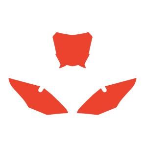 FANTIC XE 2021-2024 PRE CUTS, BLACKBIRD 3F01/60 RED, NUMBER BOARD BACKGROUNDS