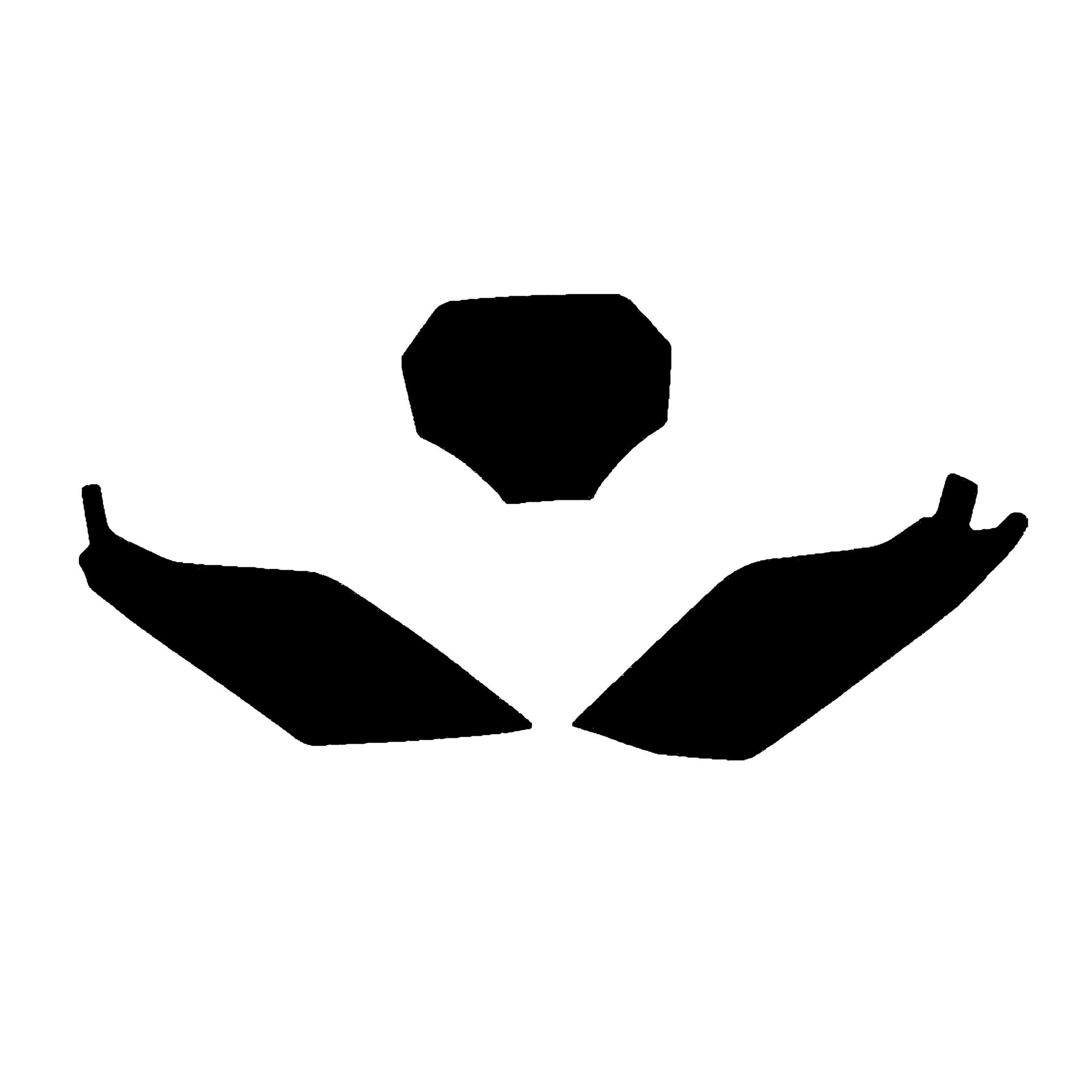 YZ450F 2023 YAMAHA PRE CUT, BLACKBIRD 3233/20 BLACK, NUMBER BOARD BACKGROUNDS