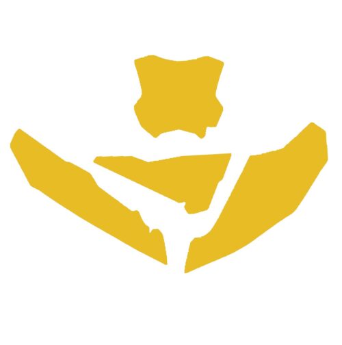 KXF 450 2024 KAWASAKI PRE CUT, BLACKBIRD 3421/40 YELLOW NUMBER BOARD BACKGROUNDS