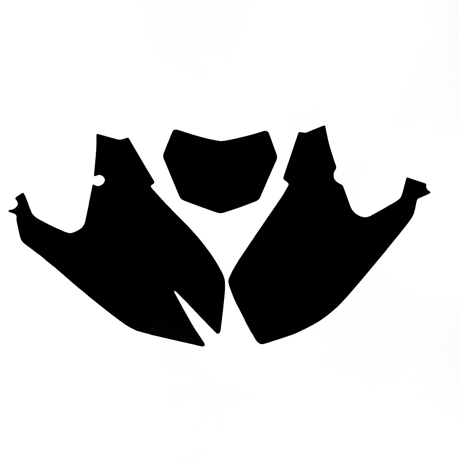 FANTIC XXF 450 2024-2025 PRE CUT BACKGROUNDS, BLACKBIRD 3F05/20 BLACK NUMBER BOARDS - Image 2