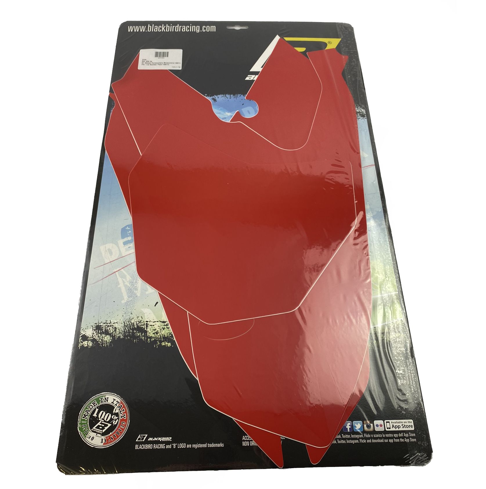 FANTIC XXF 450 2024-2025 PRE CUT BACKGROUNDS, BLACKBIRD 3F05/60 RED NUMBER BOARDS