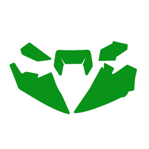 HUSQ TE/FE 2024 PRE CUT, BLACKBIRD 3629/30 GREEN, NUMBER BOARD BACKGROUNDS